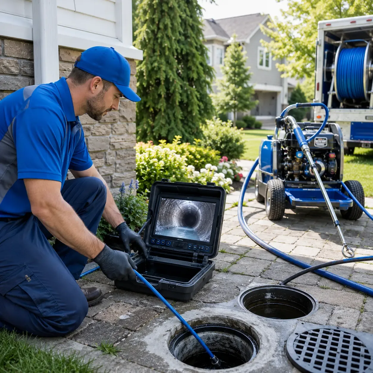 Outdoor drain cleaning professionals serving New Madison, OH